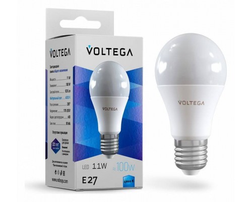 Лампа светодиодная Voltega General purpose bulb 11W 5738