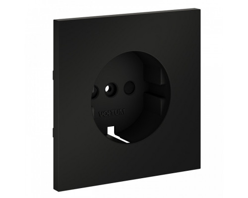 Накладка для розетки с заземлением и со шторками Voltum S70 VLS000708