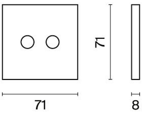 Накладка для ТВ-розетки и SAT-розетки Voltum S70 VLS001602