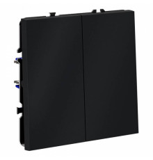 Выключатель проходной двухклавишный без рамки Voltum S70 VLS020307