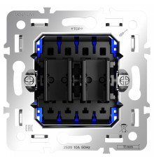 Механизм выключателя двухклавишного Voltum S70 VLS0205M