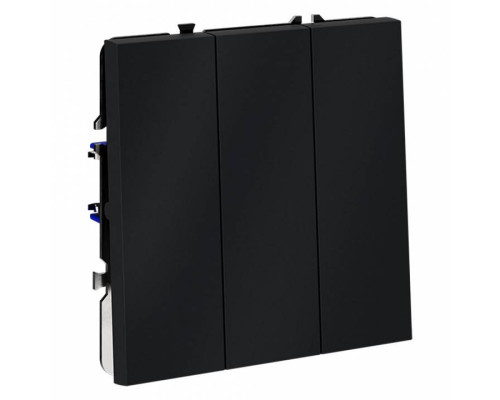 Выключатель трехклавишный без рамки Voltum S70 VLS030107