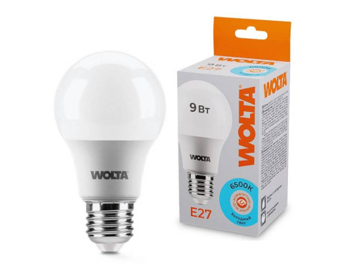 Лампа светодиодная Wolta  E27 9Вт 6500K 25W60BL9E27