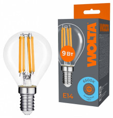 Лампа светодиодная Wolta  WF-G45-9W6KE14