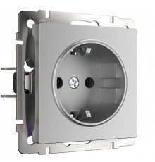 Розетка с заземлением и со шторкой, без рамки Werkel  W1171106