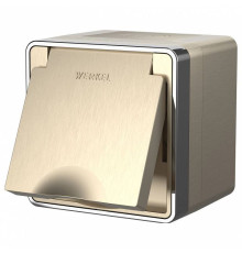 Розетка влагозащищенная с заземлением и с шторками Werkel Gallant 4 W5071210
