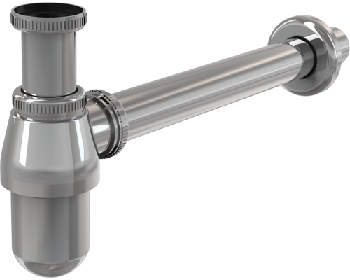 Сифон для умывальника Ø32, цельнометаллический, с накидной гайкой 5/4", арт. A431