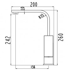 Смеситель для раковины LAPARET GEO высокий N4014402LPT