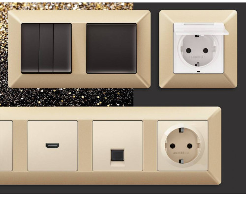 Рамка на 1 пост Ambrella Volt Line AF110601