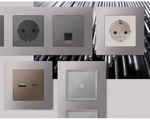 Рамка на 2 поста Ambrella Volt Techno AF220502