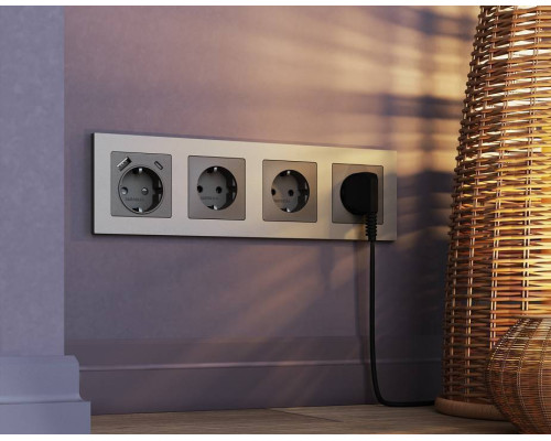 Рамка на 2 поста Ambrella Volt Techno AF220502