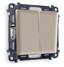 Выключатель проходной двухклавишный Ambrella Volt Quant MA363020