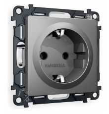 Розетка с заземлением, без рамки Ambrella Volt Quant MA656010