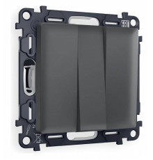 Выключатель трехклавишный без рамки Ambrella Volt Quant MA905010