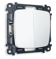 Выключатель проходной двухклавишный без рамки Ambrella Volt Quant MO123020