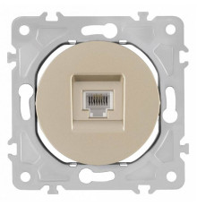 Розетка Ethernet RJ-45 без рамки Arte Milano am-202 202.45-1.shampan