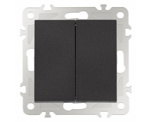 Выключатель двухклавишный без рамки Arte Milano 206 206.30-2.black