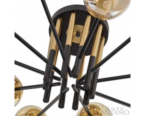 Потолочная люстра Arte Milano Neapolis 273708/10 BK/GD