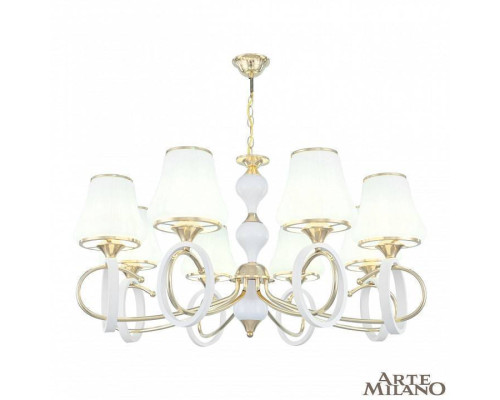 Подвесная люстра Arte Milano Florentia-2387 8 ламп 302387/8 Wh/Gd