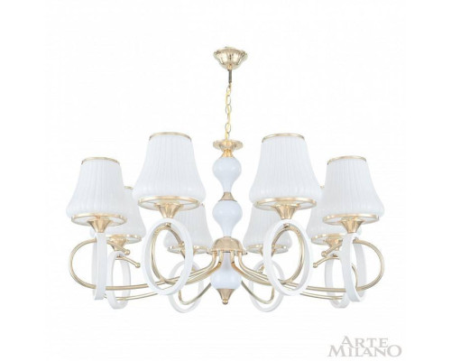 Подвесная люстра Arte Milano Florentia-2387 8 ламп 302387/8 Wh/Gd