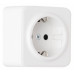 Розетка с заземлением и со шторкой Arte Milano am-310 310.40-1.white