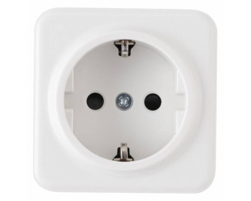 Розетка с заземлением и со шторкой Arte Milano am-310 310.40-1.white