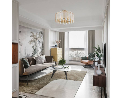 Светильник на штанге Arte Milano Sorrento-3109 6 ламп золото 373109/6/80/500 GD