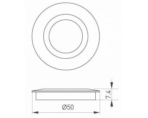 Рамка на 1 пост Arlight Deck 024927