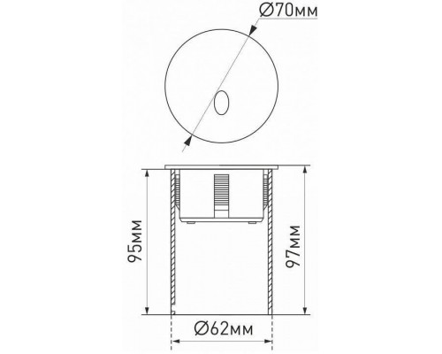 Встраиваемый светильник Arlight LT-GAP-R70-3W Warm3000 (WH, 30 deg) 025737