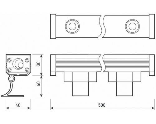 Светильник на штанге Arlight Line wallwasher 37366