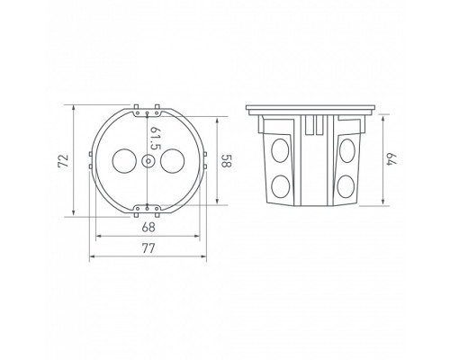Подрозетник Arlight RMB 044895