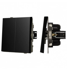 Выключатель проходной двухклавишный без рамки Arlight SWT 054067