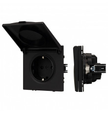 Розетка влагозащищенная с заземлением с крышкой, без рамки Arlight SCT 054281