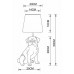 Настольная лампа декоративная Arte Lamp Bobby A1512LT-1WH