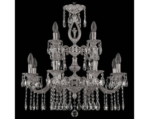 Подвесная люстра Bohemia Ivele Crystal 7201 72401/8+4/210/2d A NW FA10S