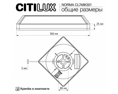 Накладной светильник Citilux Norma CL748K301