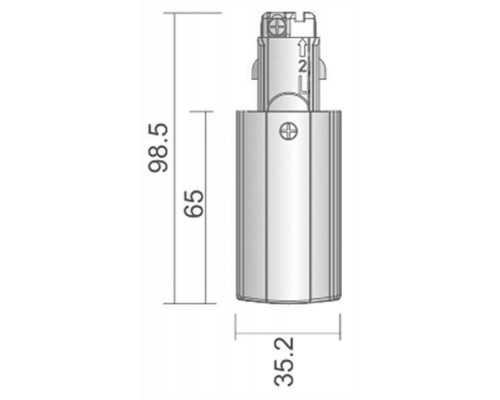 Заглушка для трека боковая Deko-Light D Line 710009