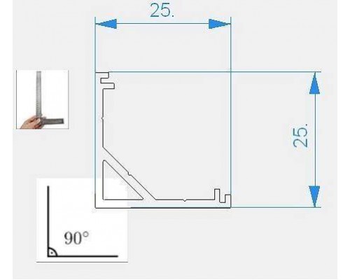 Профиль накладной Deko-Light AV-03-12 970431