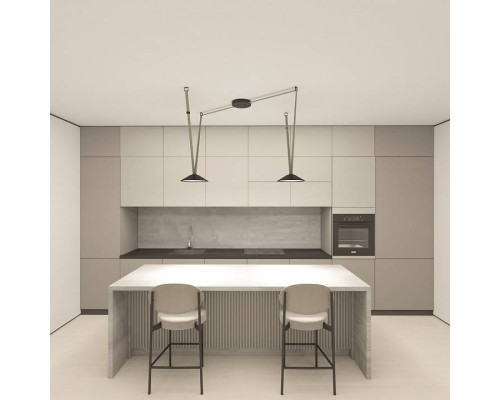 Комплект трековой системы Denkirs Belty SET светло-серый DK55SET03-02-LG