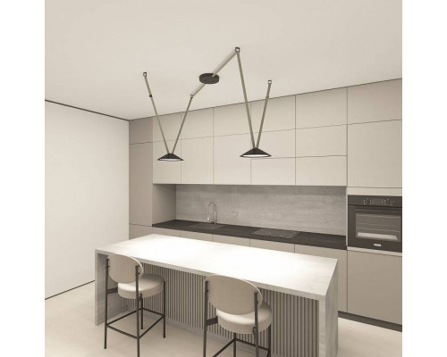 Комплект трековой системы Denkirs Belty SET светло-серый DK55SET03-02-LG