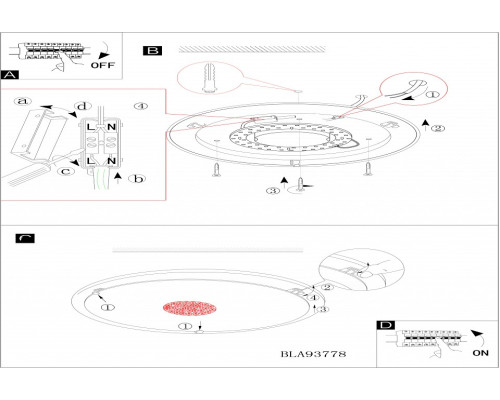 Светильник накладной Eglo Giolina круглый Ø 310 мм 12 Вт белый 93778