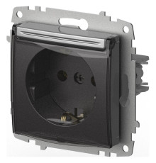 Розетка с заземлением с крышкой, без рамки Elbi Eleсtriс Zena Vega 609-011000-218
