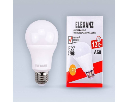 Лампа светодиодная Eleganz  E27 13Вт 3000K 1372