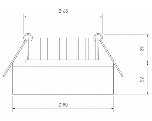 Встраиваемый светильник Elektrostandard  a032751
