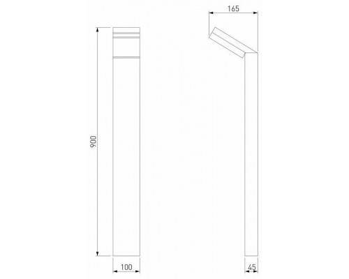 Наземный низкий светильник Elektrostandard Sensor a053948