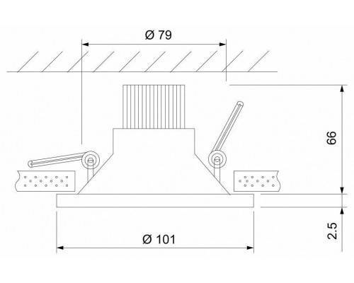 Встраиваемый светильник Elektrostandard 15267/LED a055722