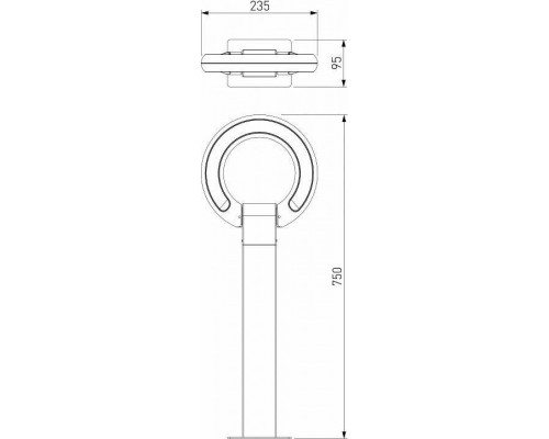 Наземный низкий светильник Elektrostandard NAVI a062880