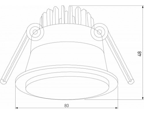 Встраиваемый светильник Elektrostandard Mils a064267