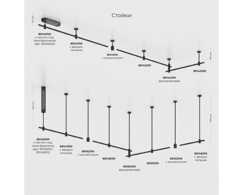 Основание на штанге Elektrostandard Esthetic Magnetic a065435