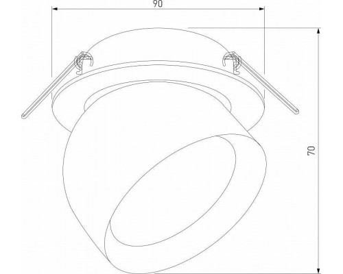 Встраиваемый светильник Elektrostandard Uno a065453